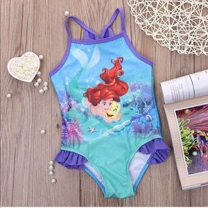 Disney little mermaid ruffle swimsuit one piece